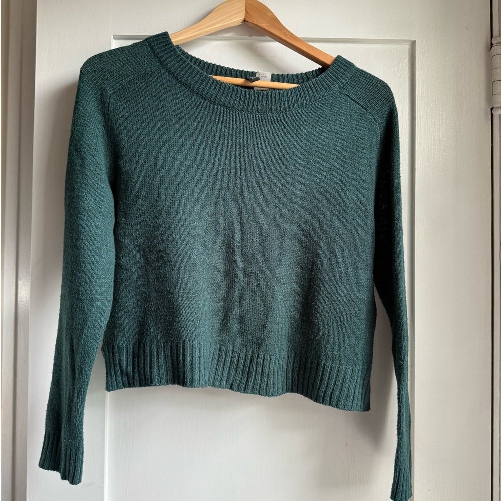 H&M Deep Green Crew Neck Sweater